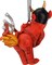Tree Buddees Devil's Cookout Funny Christmas Ornament with The Devil Cooking a Hot Dog